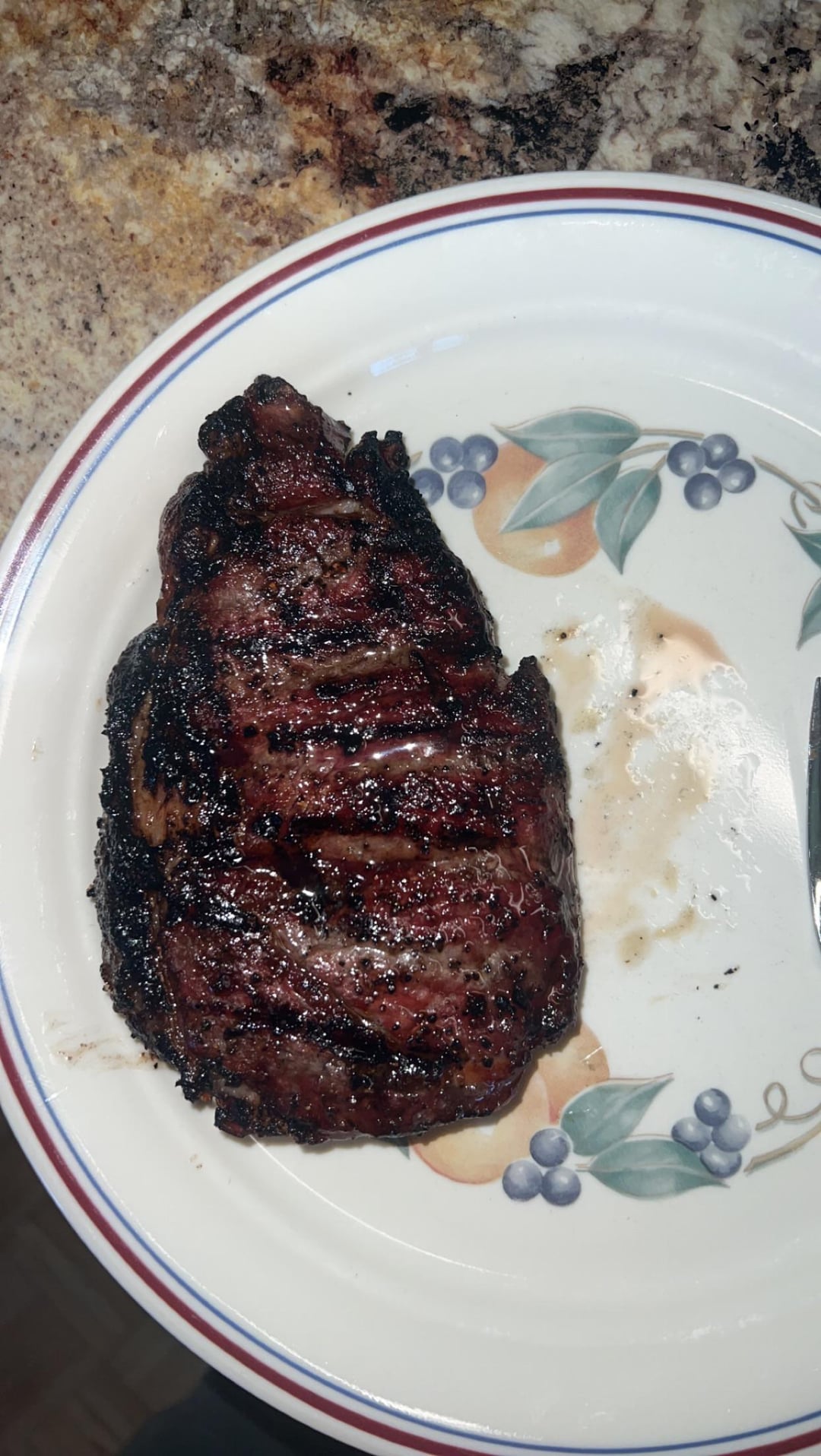 1st reverse seared ribeye with pit boss charcoal blend Dining and Cooking