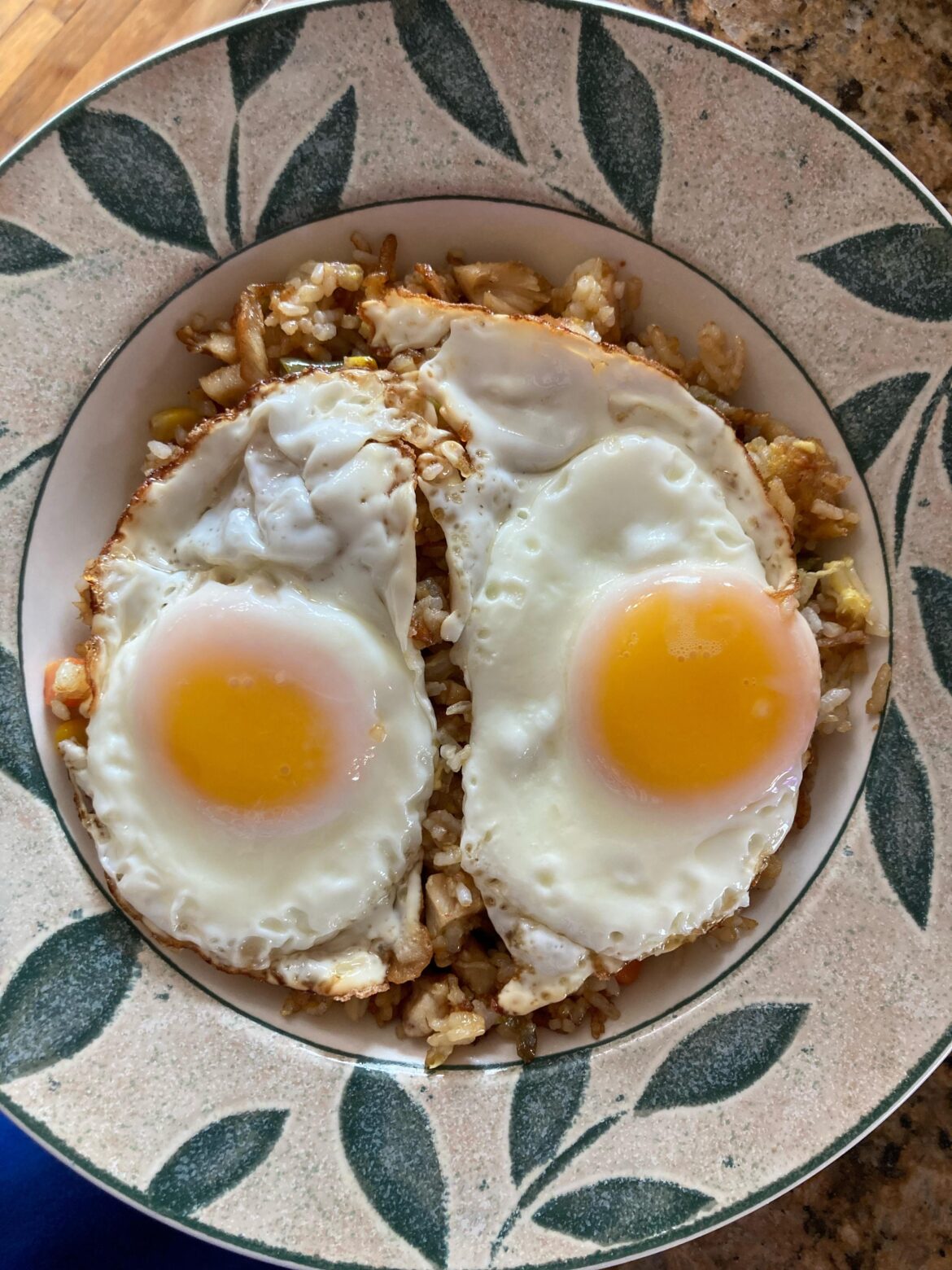 Leftover KFC fried rice. Yum!