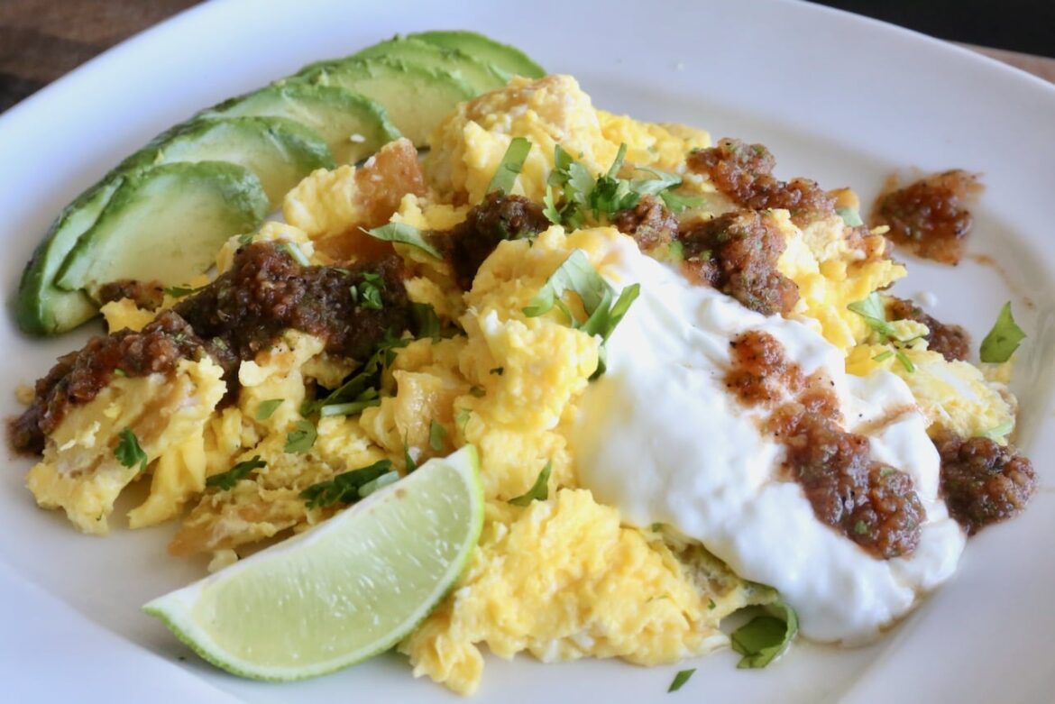 Migas con Huevo Mexican Tortilla Scrambled Eggs