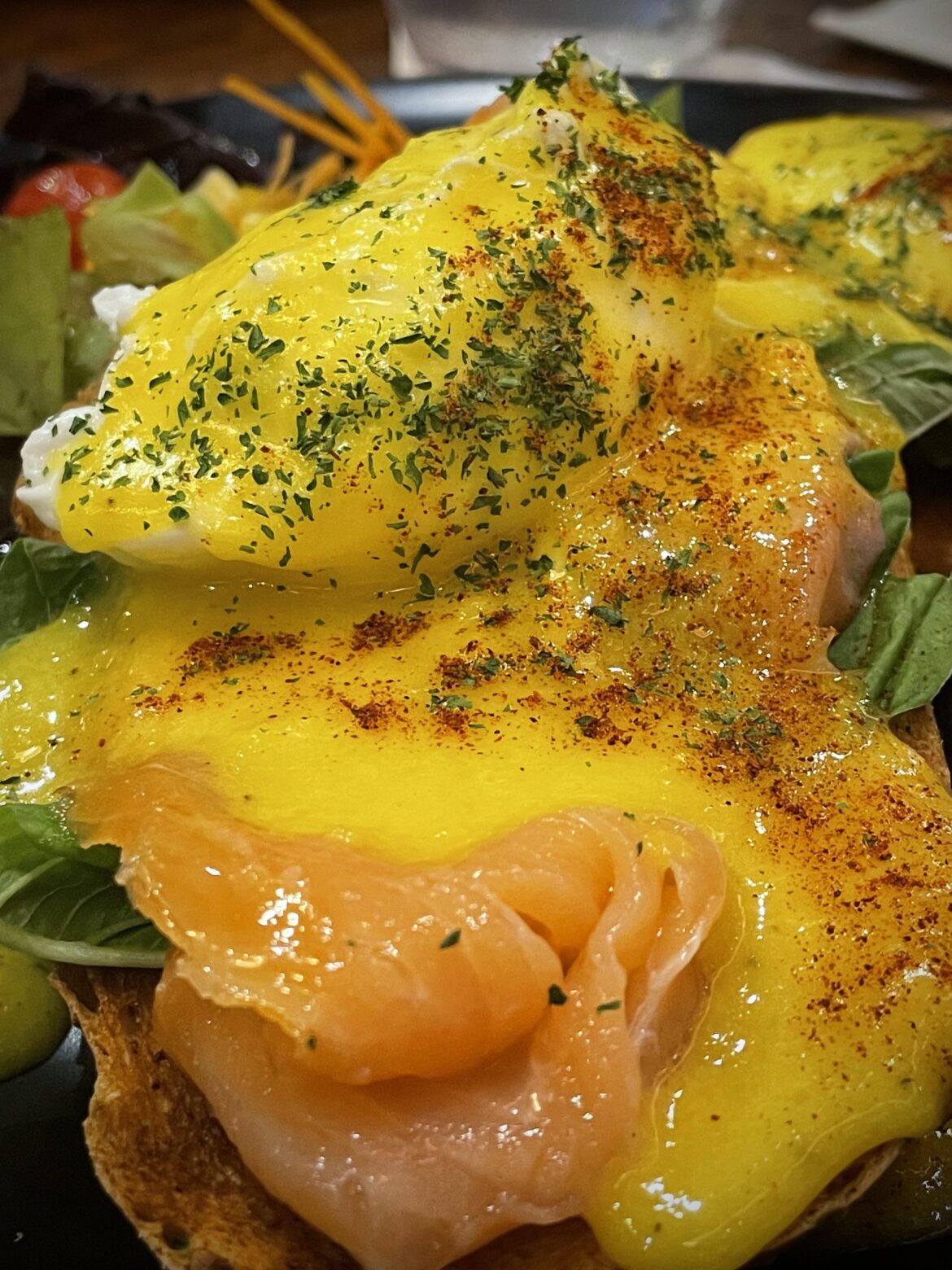 Eggs Marlborough on Salmon