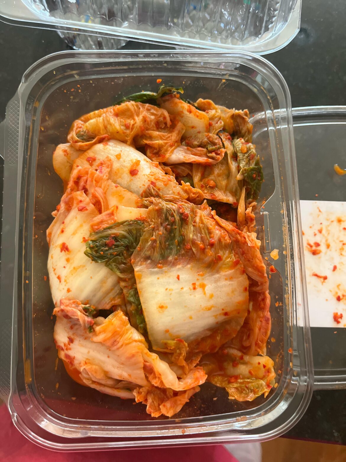 Bought some kimchi today and it’s not the usual I get (country kimchi) and it’s missing that extra oomph and tastes… different? Taste super fresh, like it’s not ready. Should I try leaving it out to ferment more?