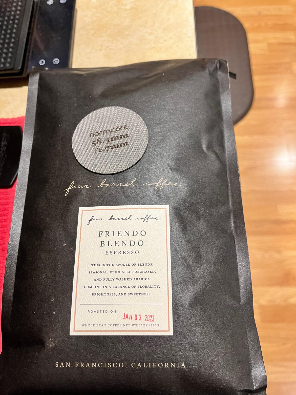 I bought a bag of coffee