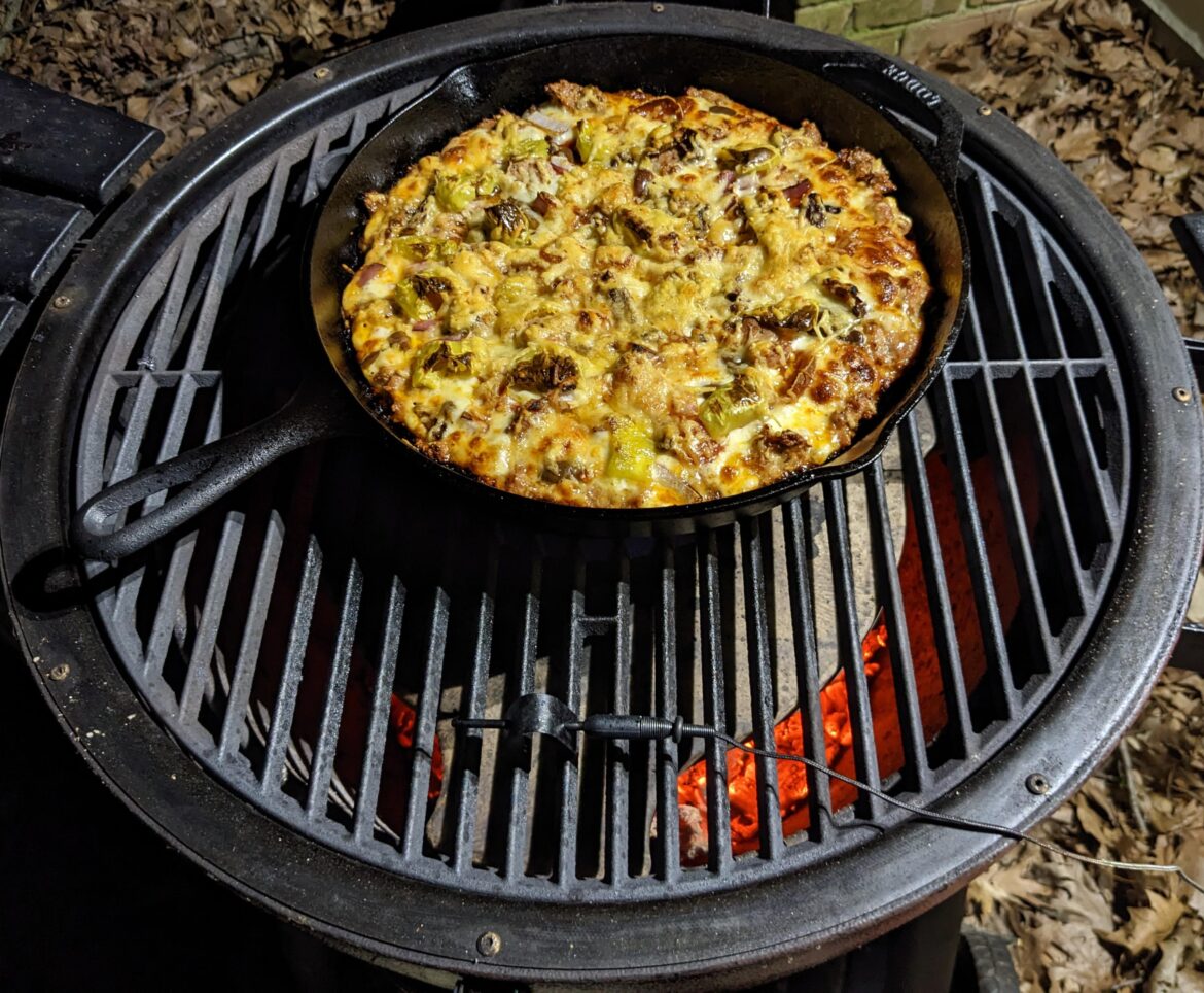 Foolproof Pan Pizza on the Grill