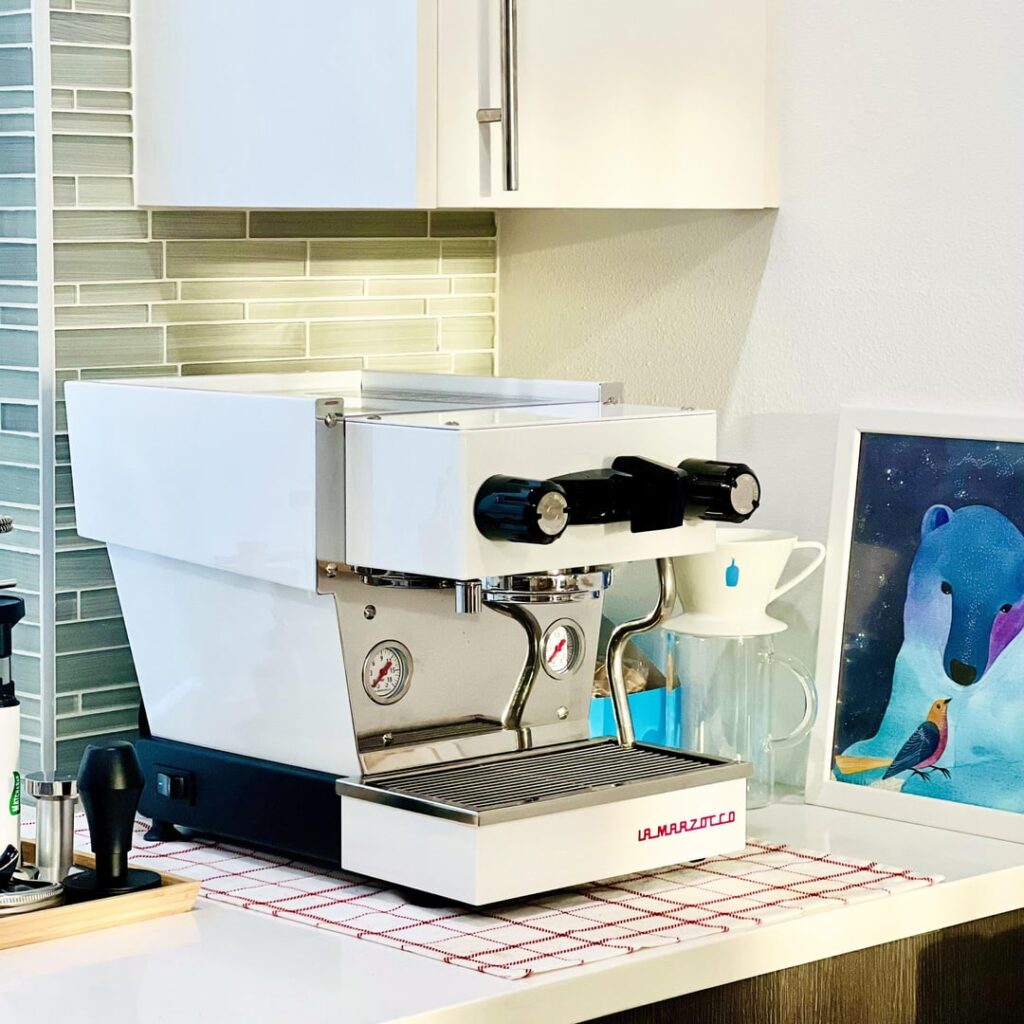 First espresso machine