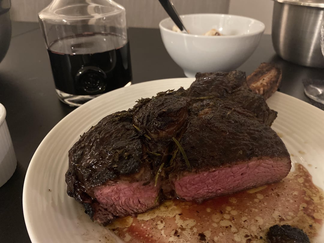 We’ve been doing steak night every Friday & the steaks have come a long