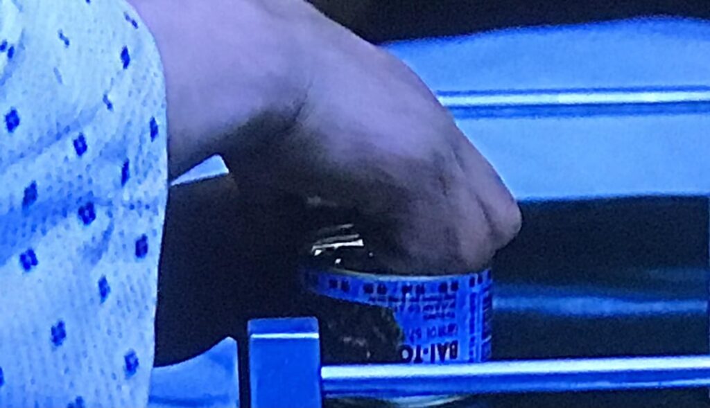 From the film ‘The Host’ —- what is he eating?