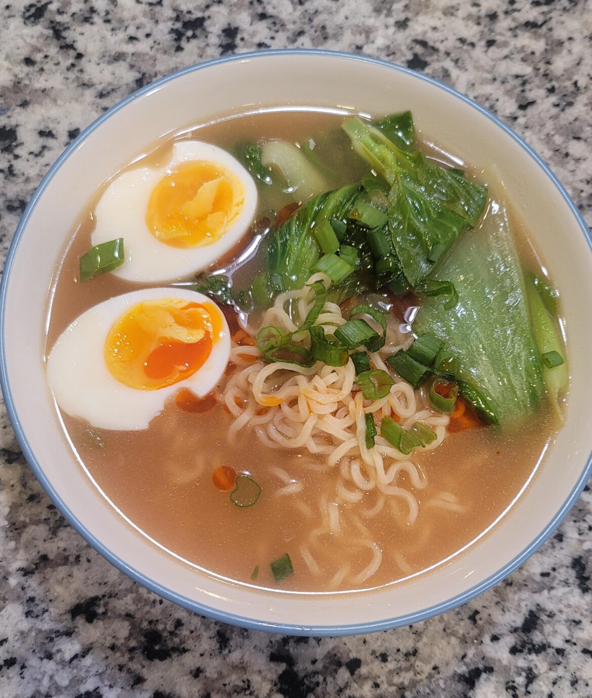 One of my favorite lazy/sick day ways to enjoy an egg: In Ramen