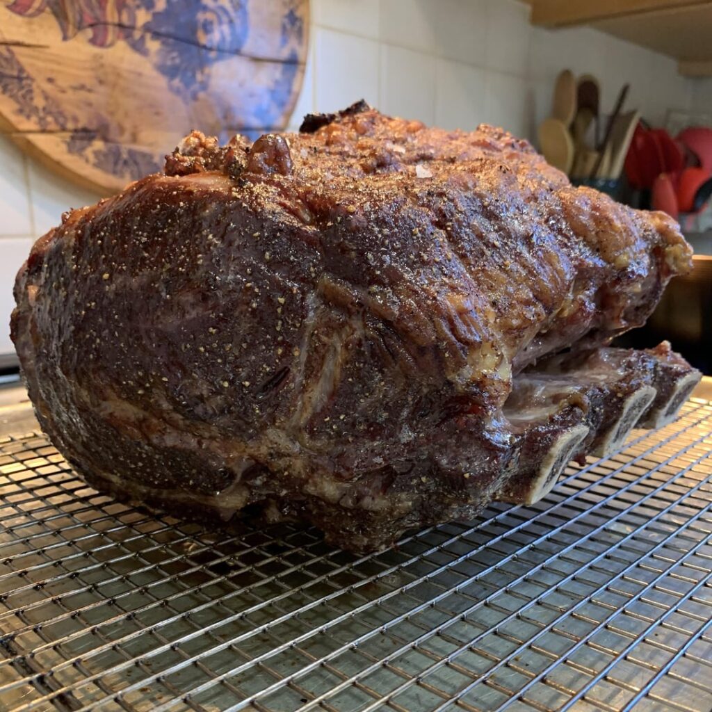 Kenji’s reverse sear prime rib