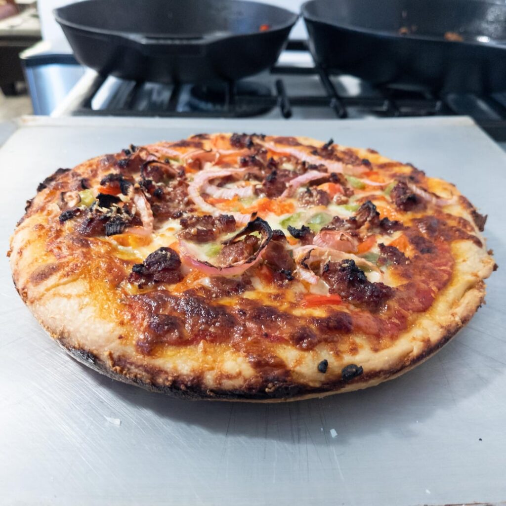 Cast Iron Pan Pizza might be one of my favorite methods