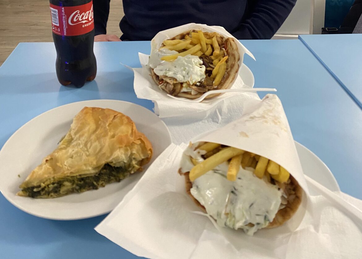 Gyros and byrek in Budapest