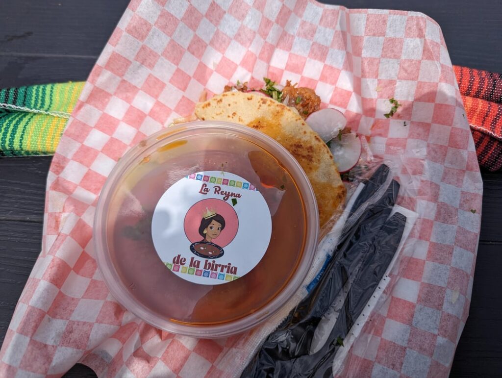 La Reyna de la Birria at Cameron & Cross Park