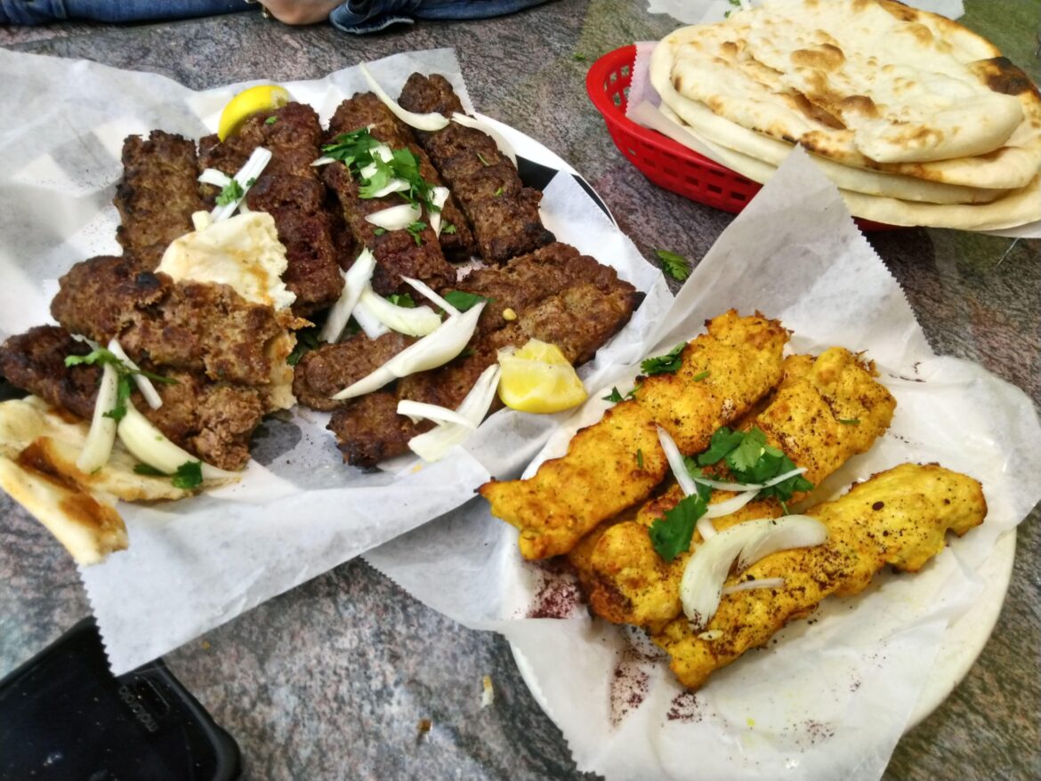 Iraqi Pakistan Bakery on West Warren in Detroit open a dozen years. Iraqi Bakery is the name Beef or Chicken Kebabs only $1.30 each. Tandoor Bread made while you wait 4 be $2.50 Hidden Gem Mega Deal ALERT 3 booths to eat inside.