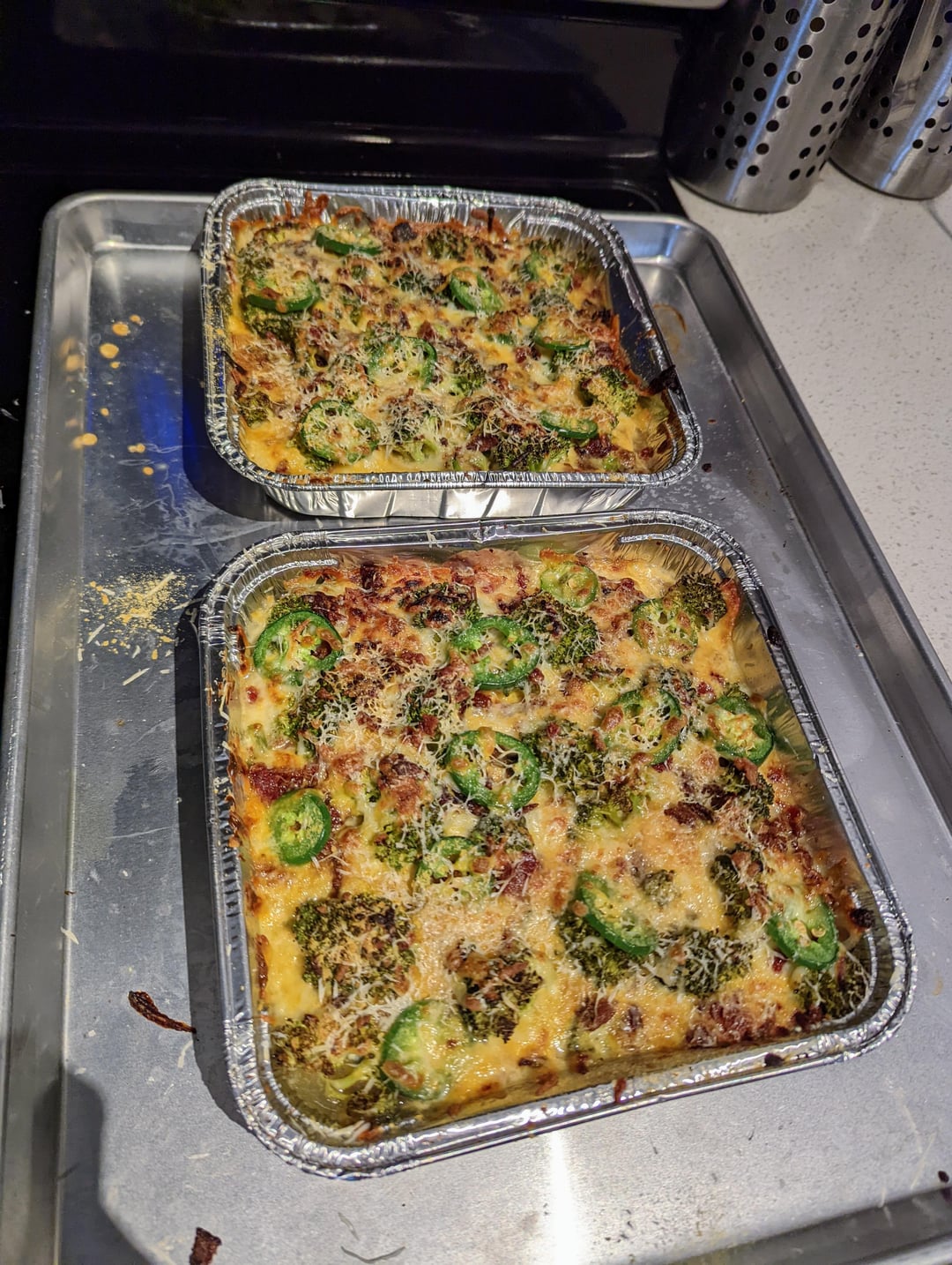 keto jalapeño popper chicken and broccoli casserole and scallion