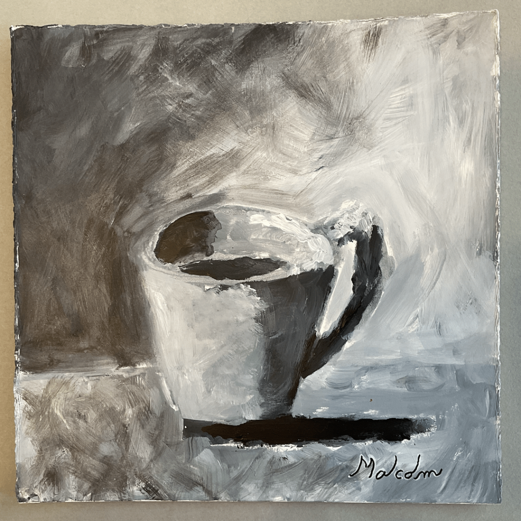 A couple of impressionist coffee cups. Enjoy.