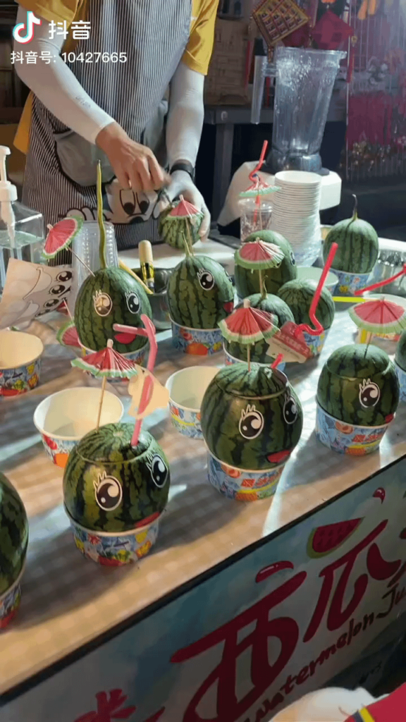 Cute watermelon juice