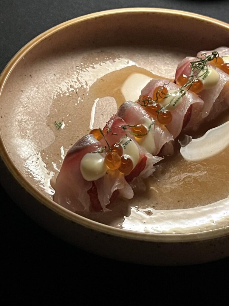 tasting at the new Kaviar location in the Arts District