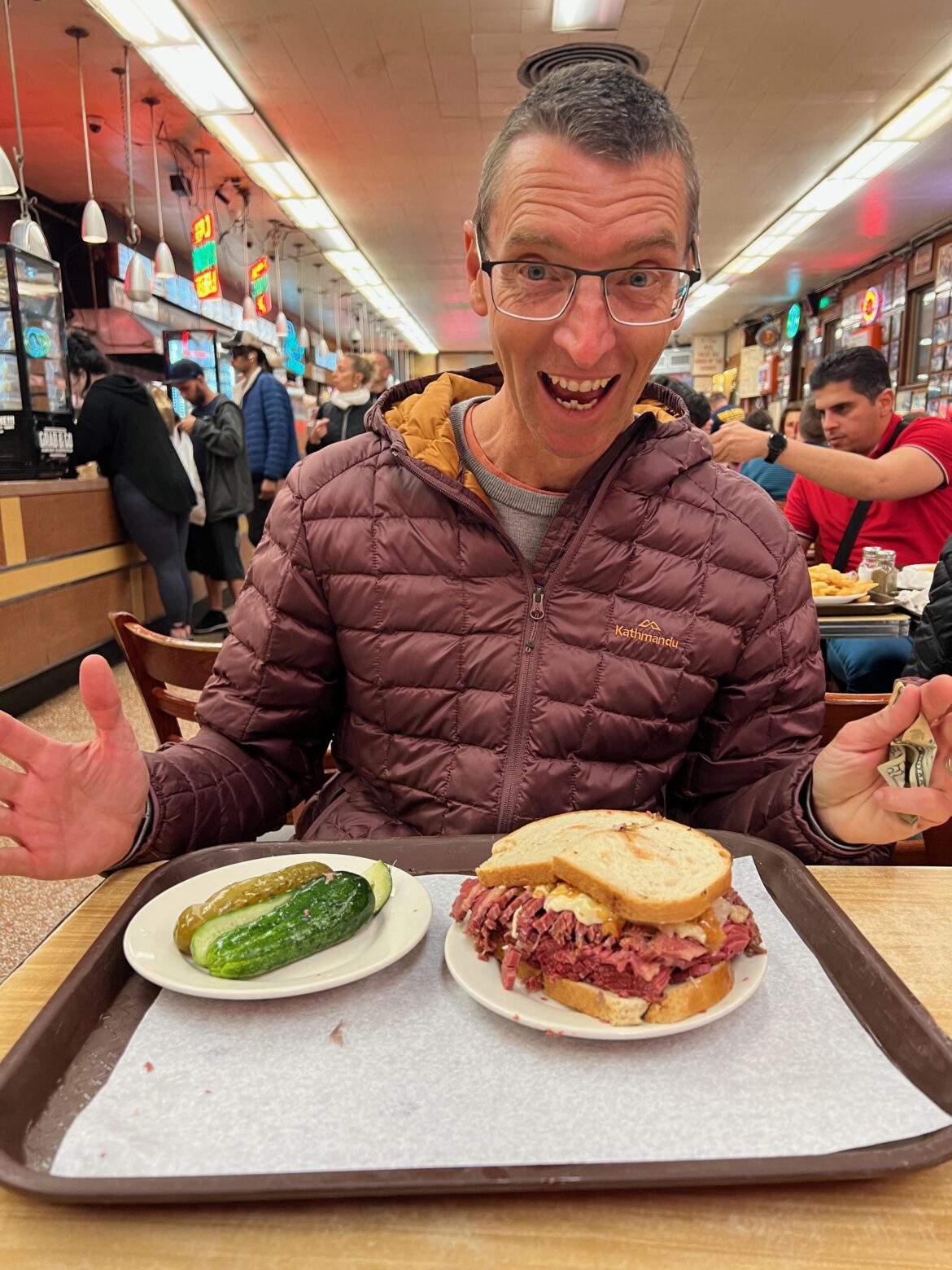 Katz deli reuben sandwich - so much sandwich!