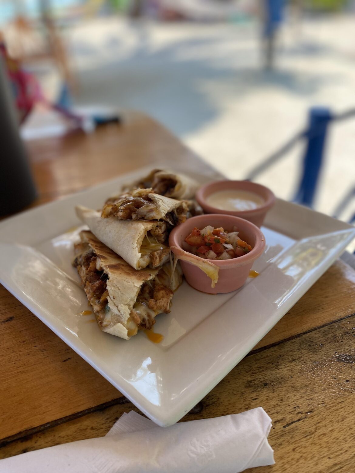 Chicken quesadilla King Lewey’s