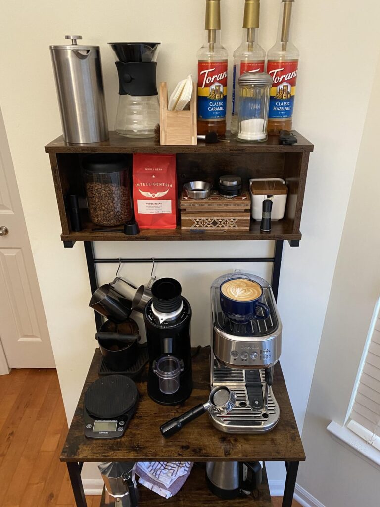 My economical home coffee station.