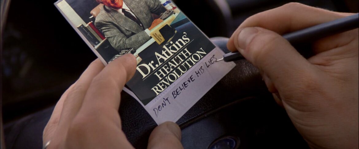 Dr. Atkins - Don't Believe His Lies Memento Meme [PlantBasedMemes]