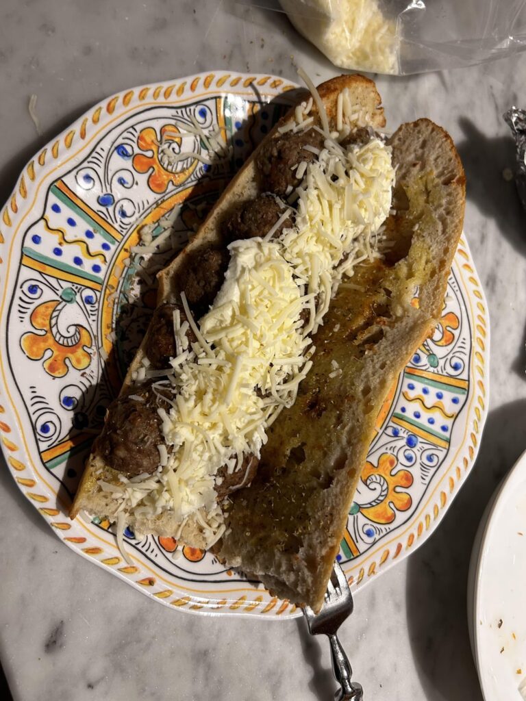 Meatball Hero for dinner