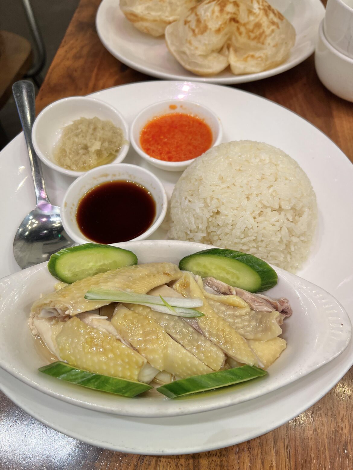 Hainan chicken rice from Ipoh Kopitiam $14.95 and very good.