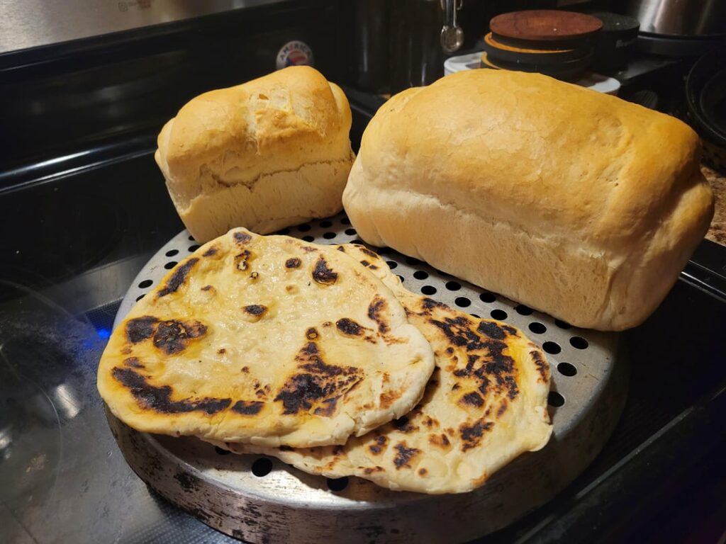 naan, a small lumpy and a good loaf walk into a stove...