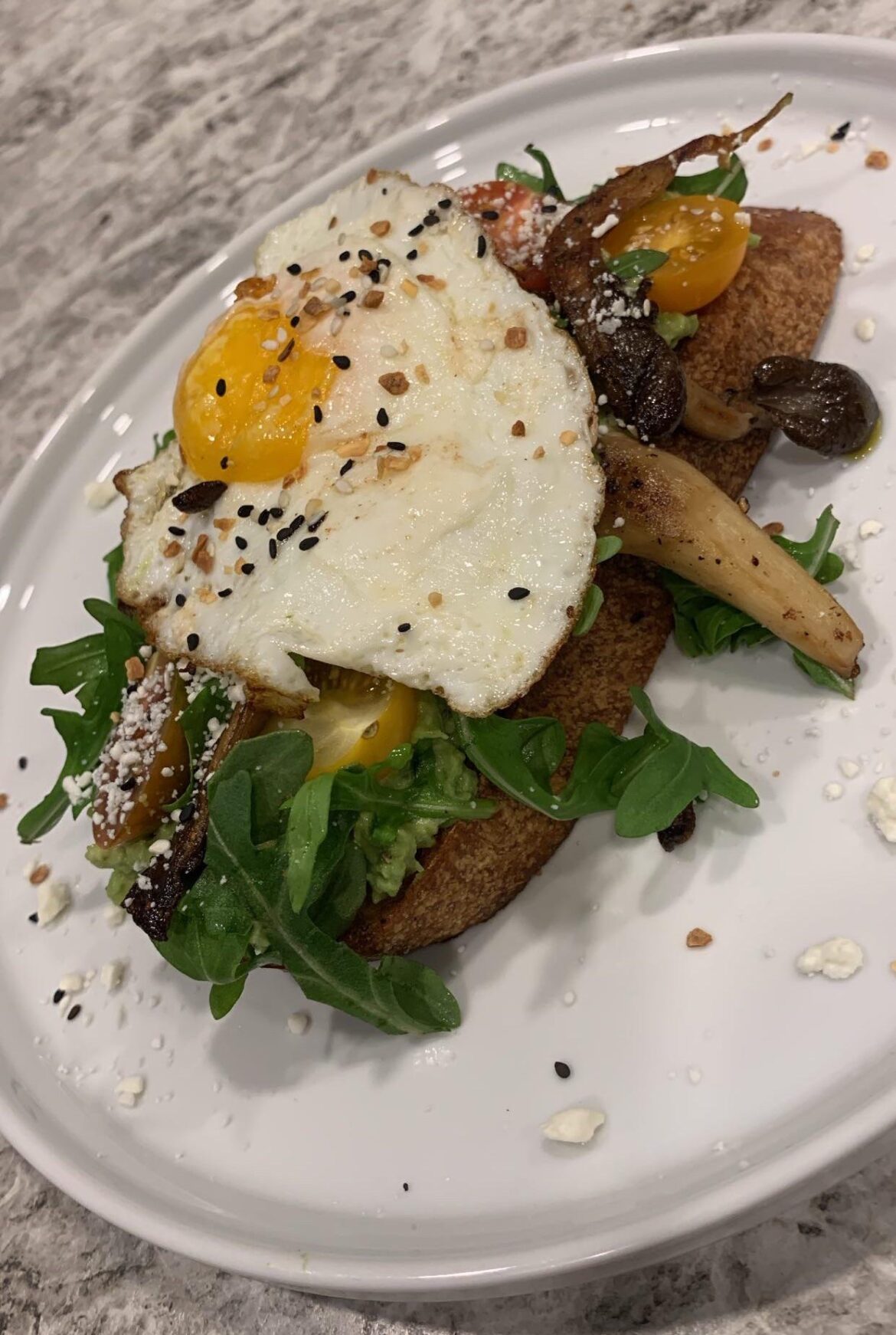 I don’t even like avocado toast but made one for the GF.