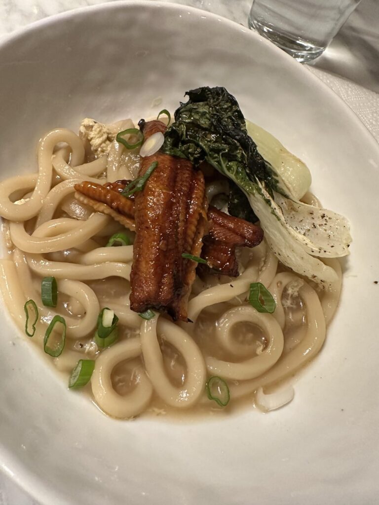 Dashi Udon with BBQ Unagi