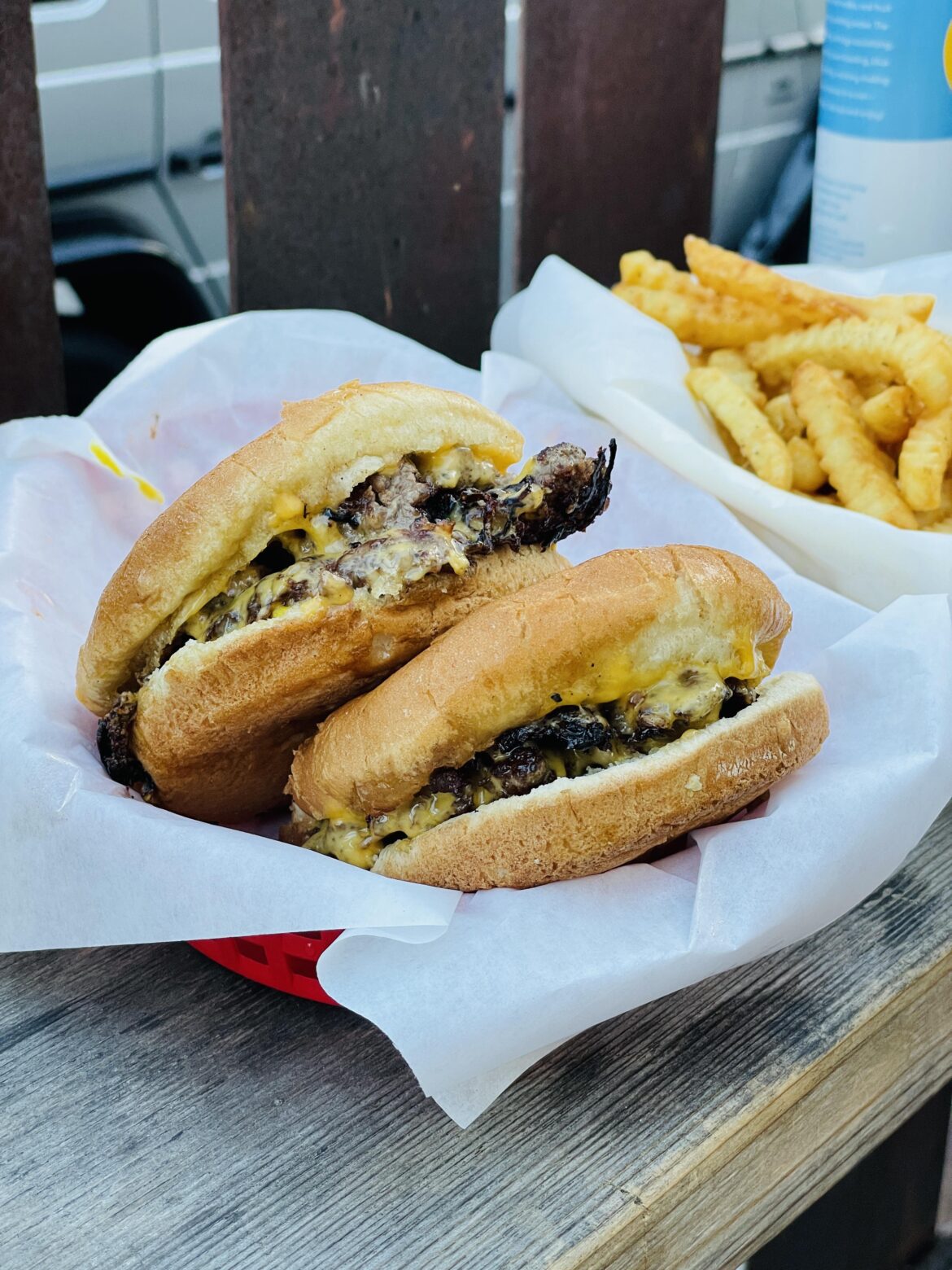 Cheeseburgers and crinkle fries from Nickel City