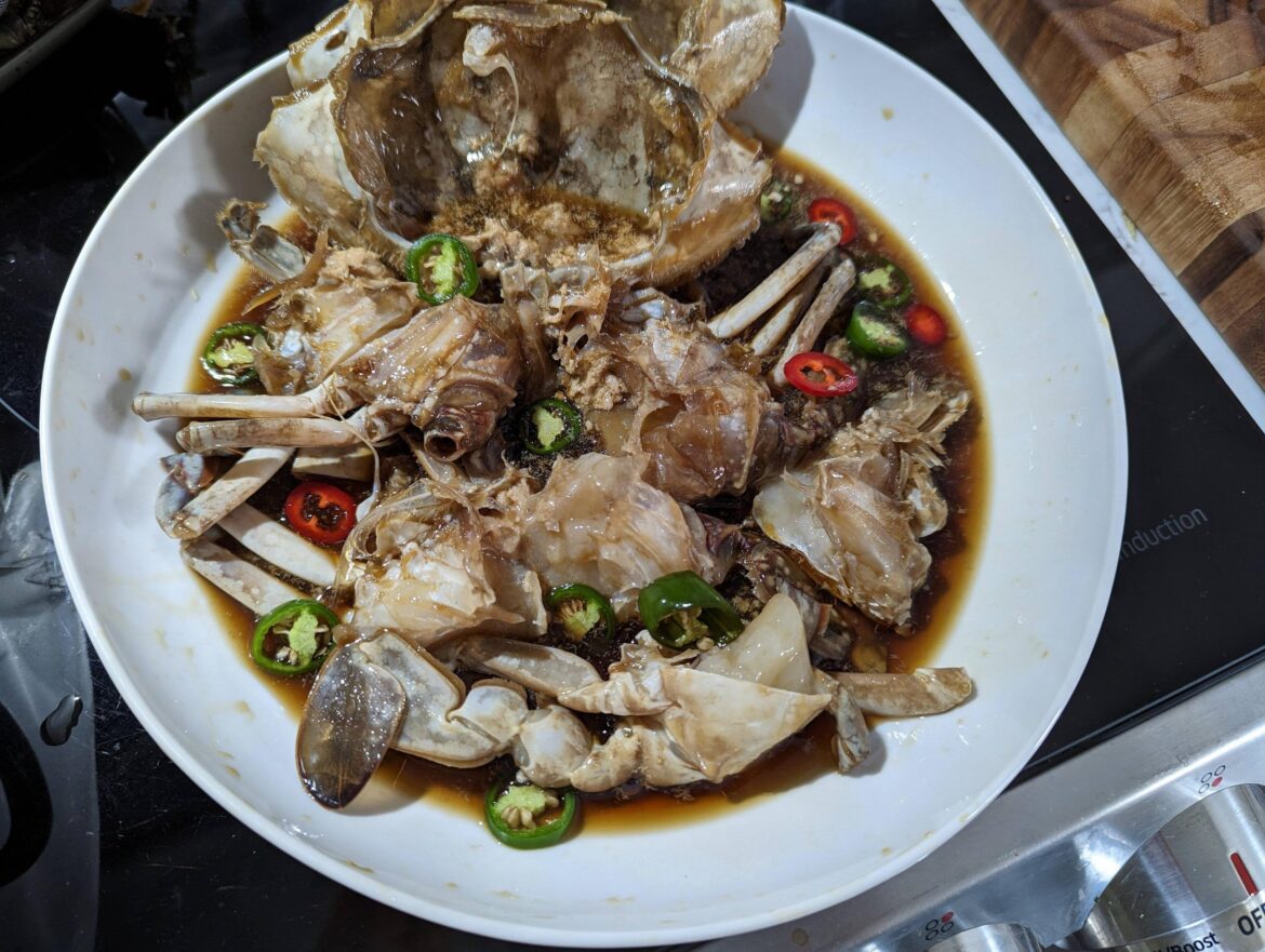 간장게장 made with 곷게 (flower crab/horse crab/gazami)