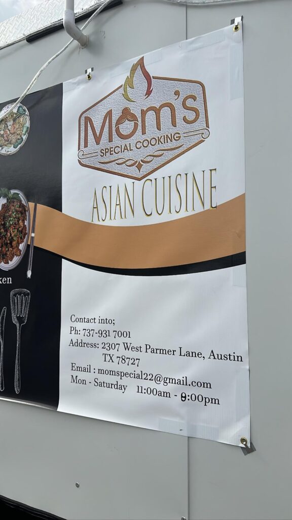 New Food Truck Serving Burmese Food as Specials. See comment for details.