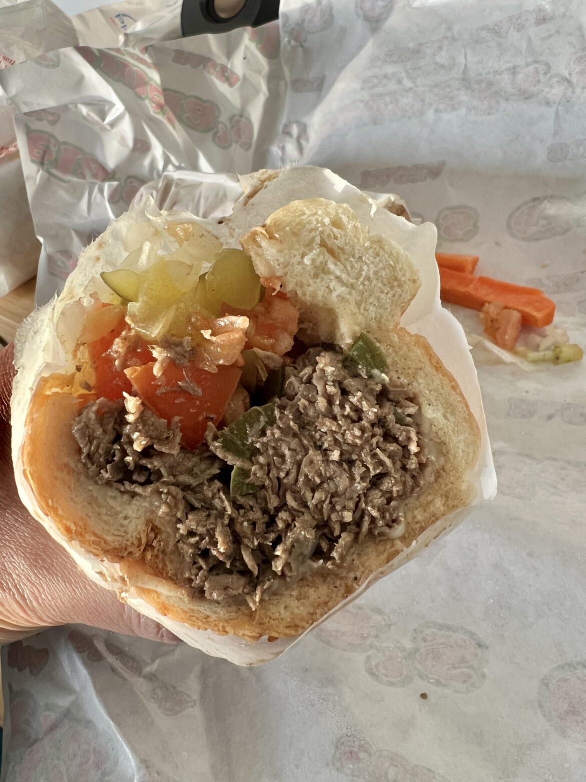 Giamela’s pepper steak sub