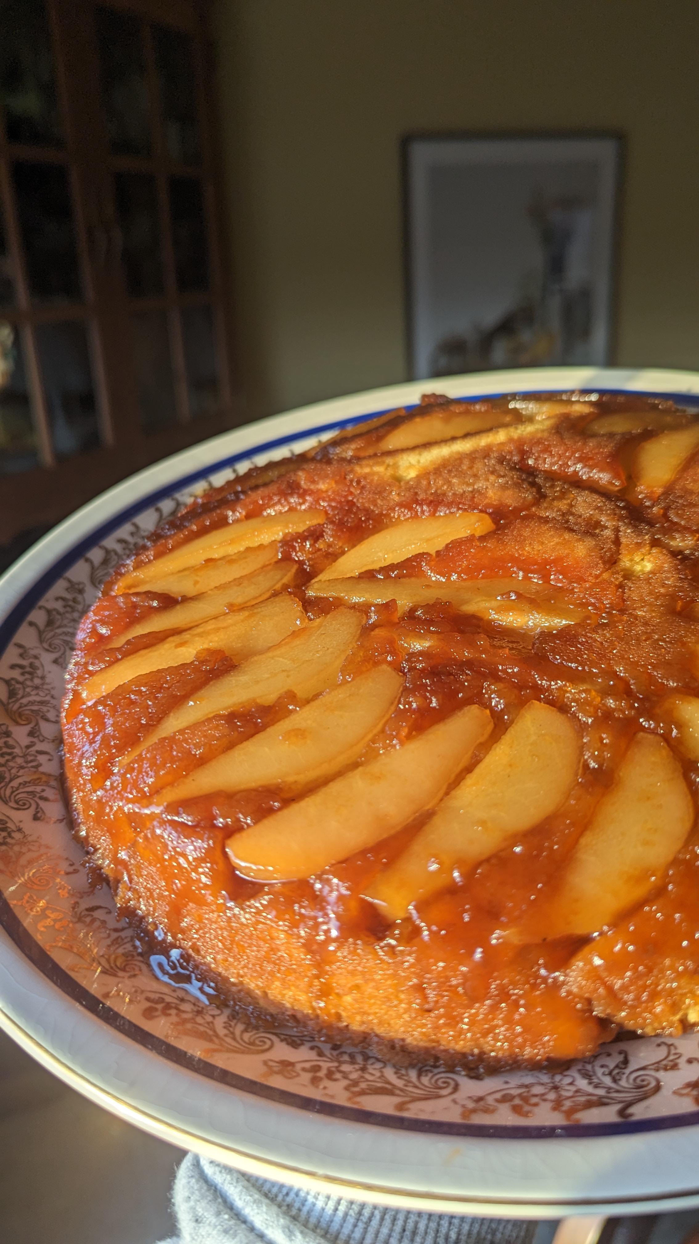 Caramelized pear upside down cake Dining and Cooking