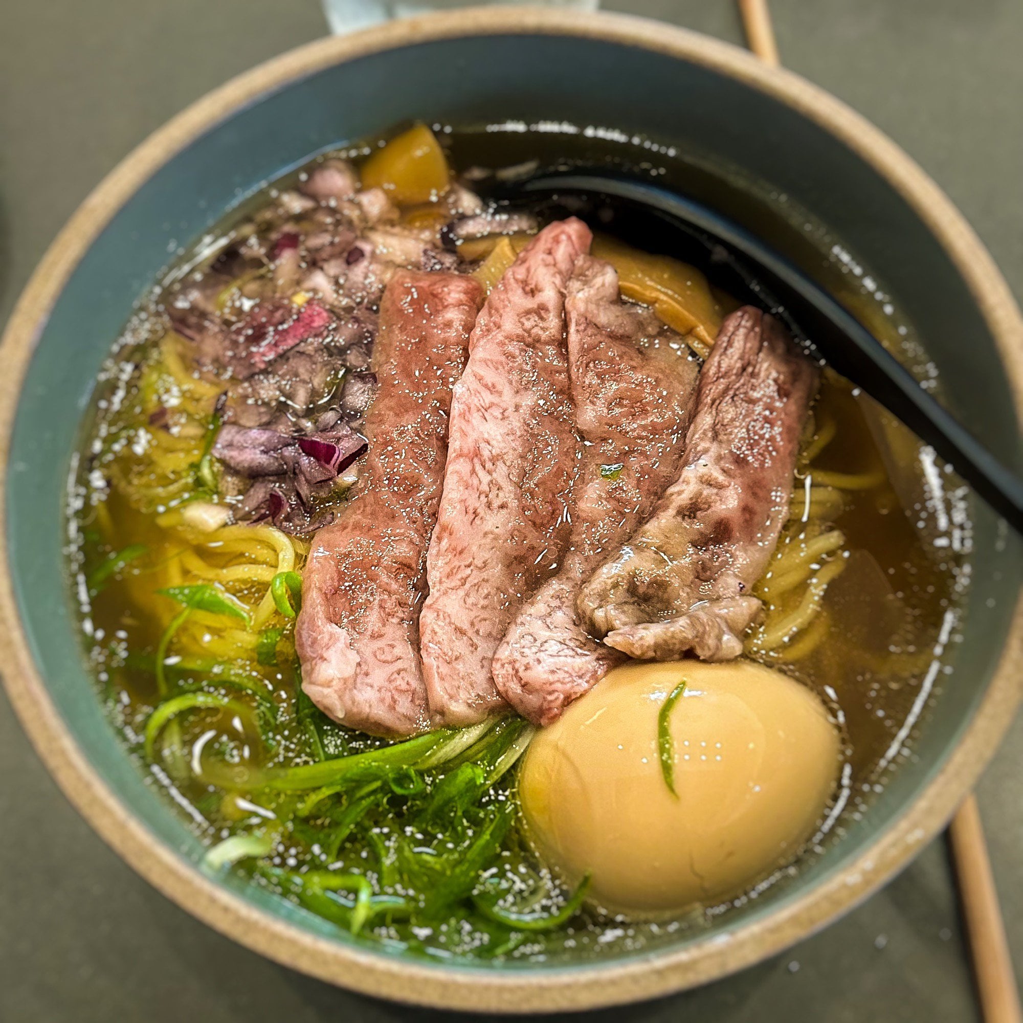A5 Wagyu Ramen from Iki Ramen’s Hollywood location Dining and Cooking