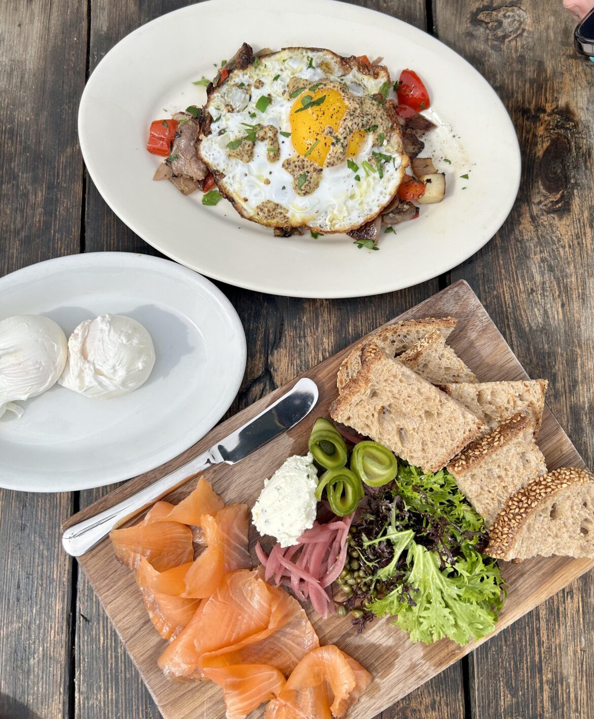 Gjelina. Duck hash and smoked salmon. It was nice!! My wallet hurts though.