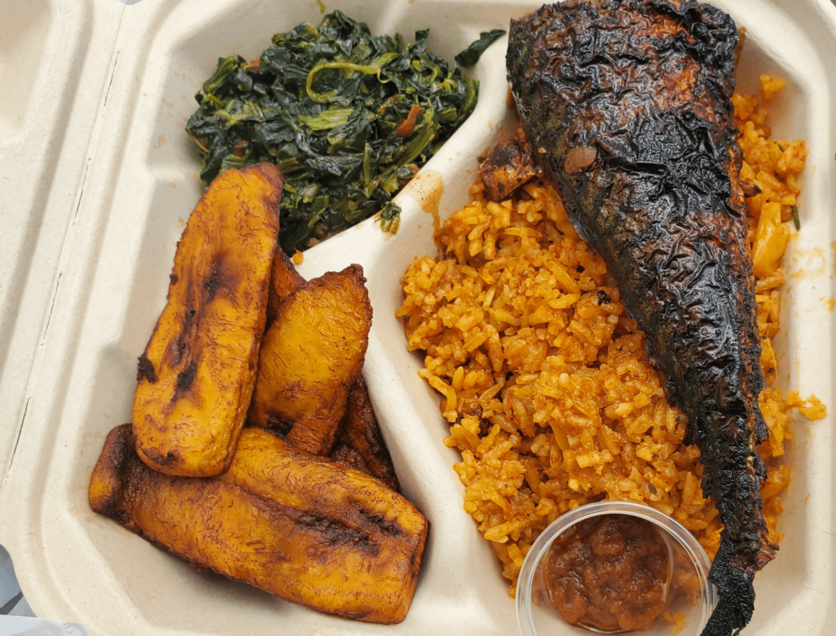 Fish combo from the African Chop food truck