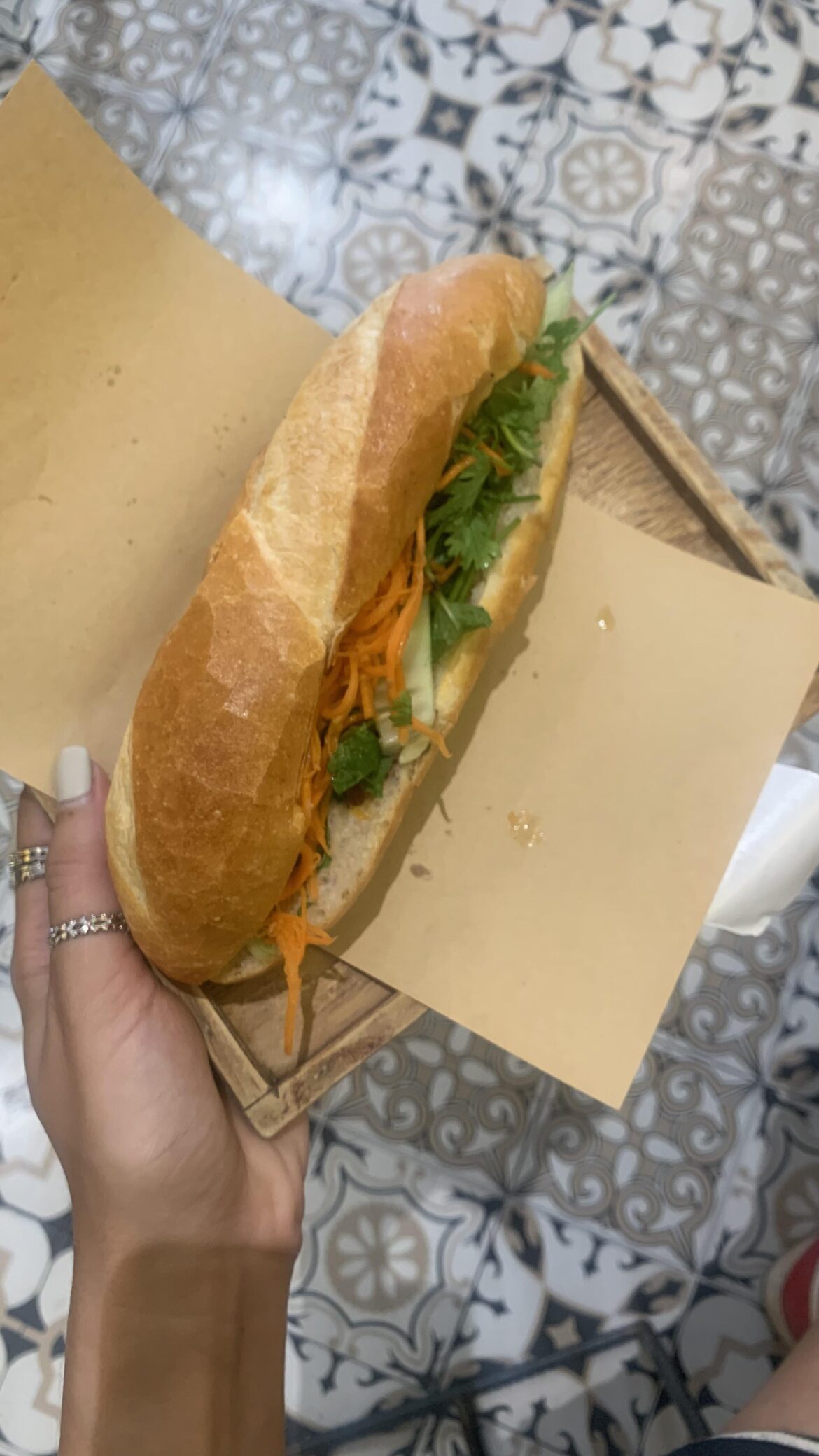 Banh Mi from Banh mi 25 in Hanoi. So packed with flavour and freshness. A must try!