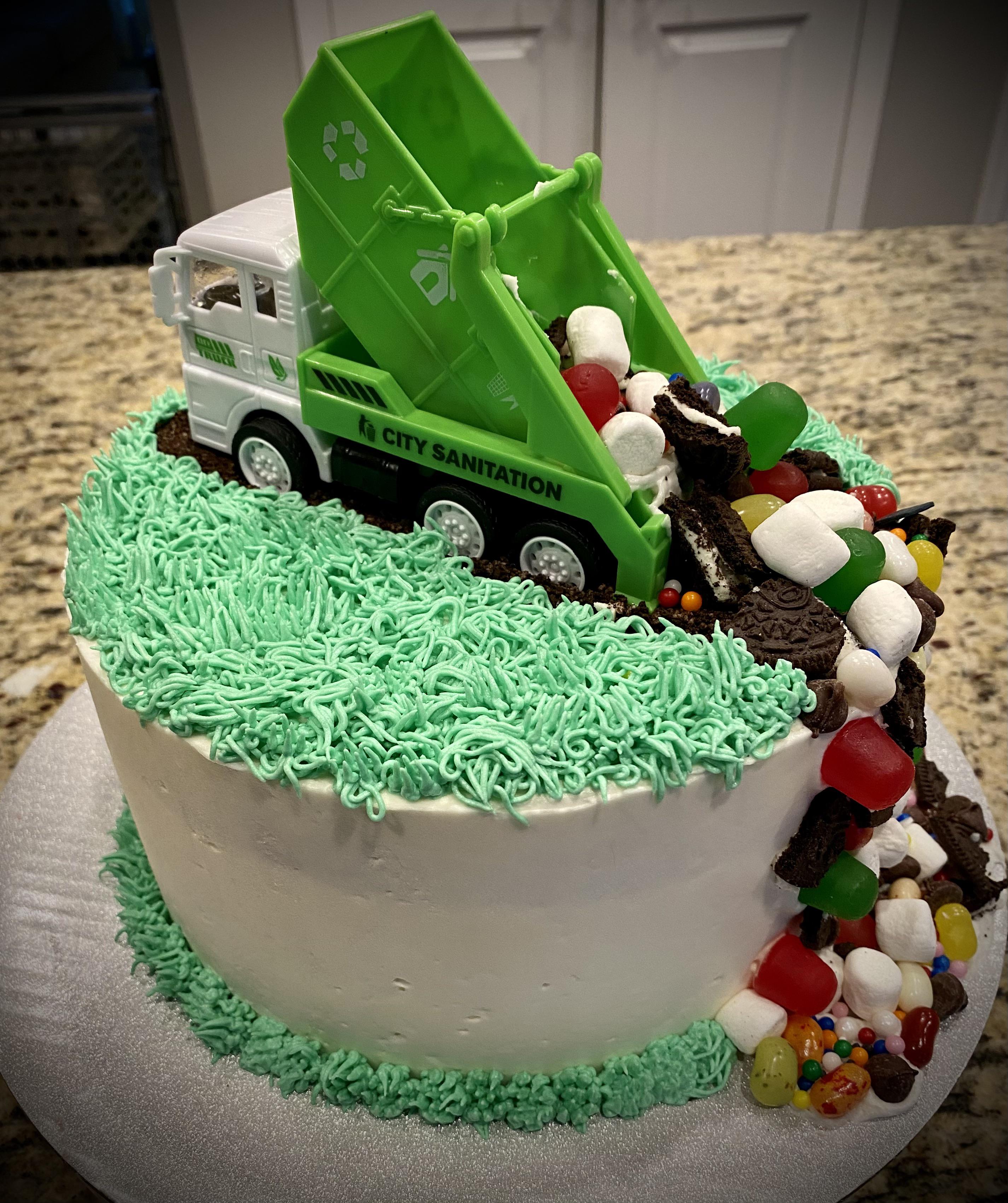 Trash truck cake Dining and Cooking