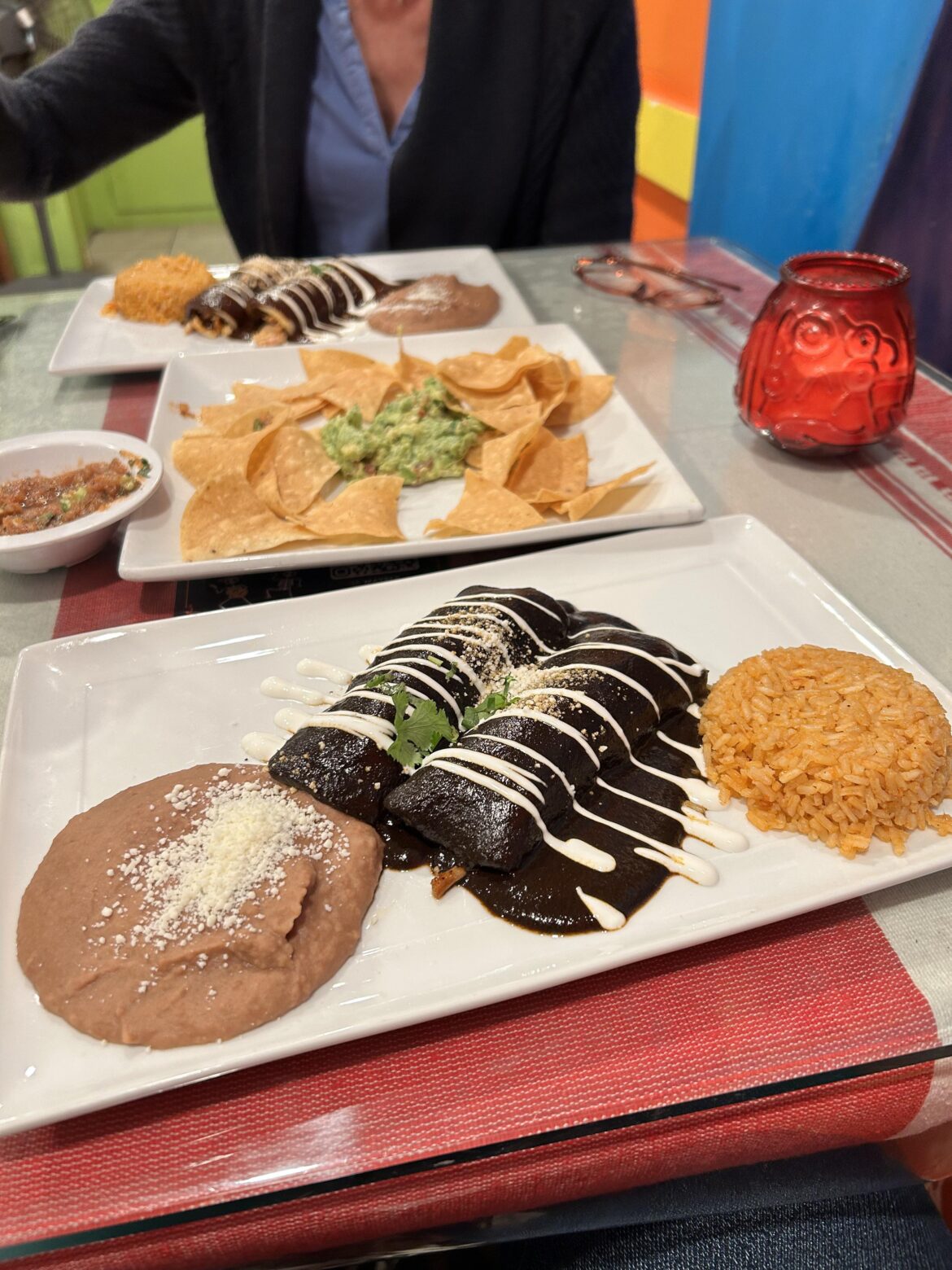 Black molè enchiladas from EK Valley in Culver Arts District.