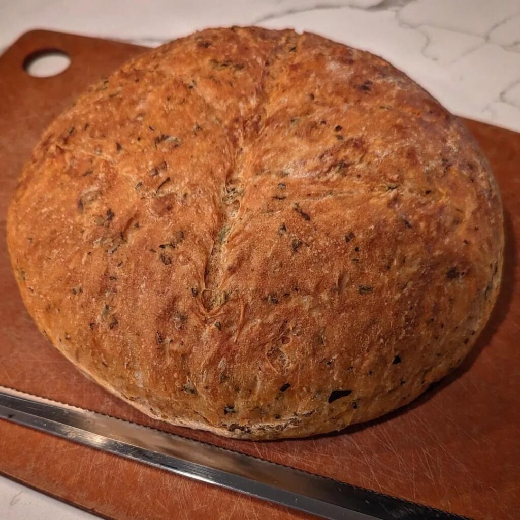another skillet loaf, Tomato Basil