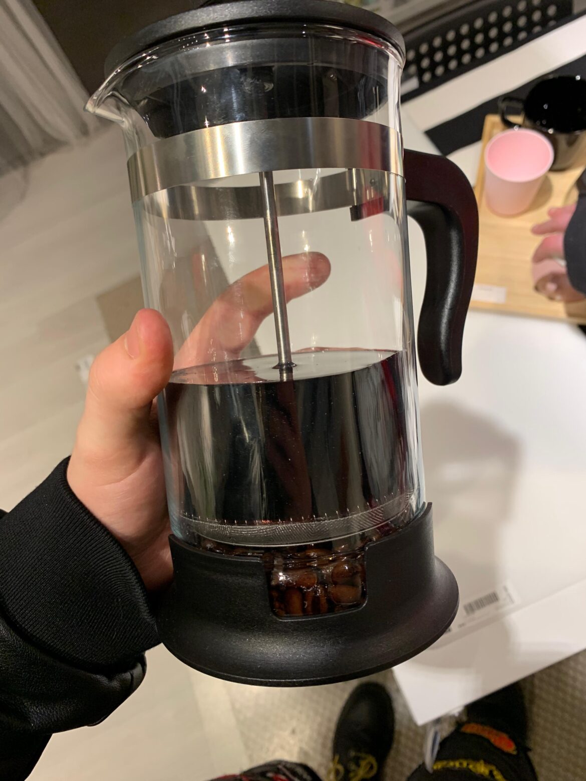 I know we’re meant to grind coarse for French press but…