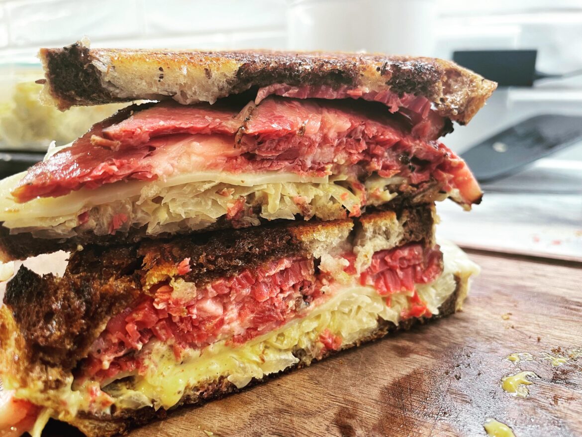 Smoked pastrami sandwiches!