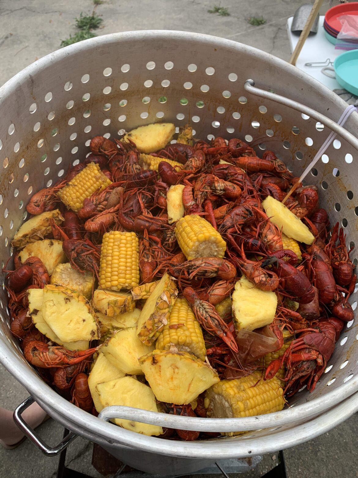 My boiled Louisiana crawfish [homemade]