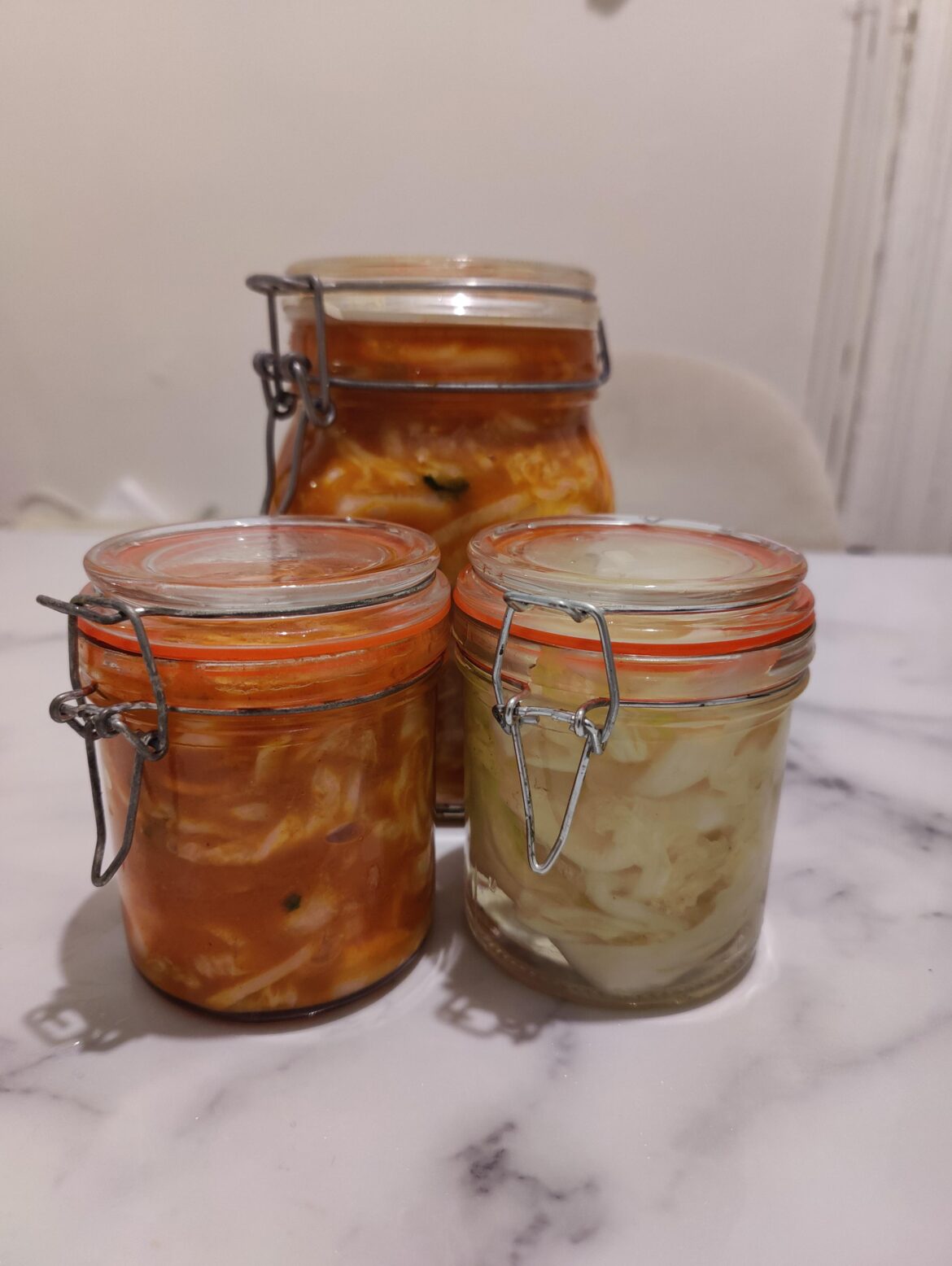 Homemade kimchi !