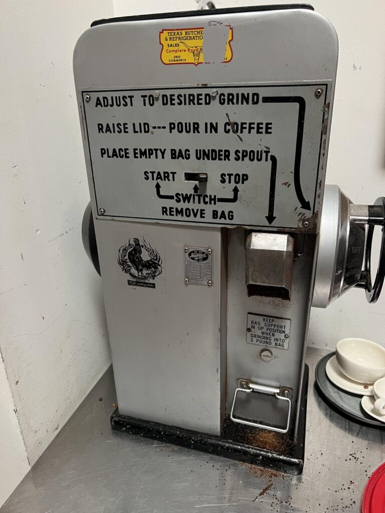 Where I’m learning to be a barista this is the set up 🥹