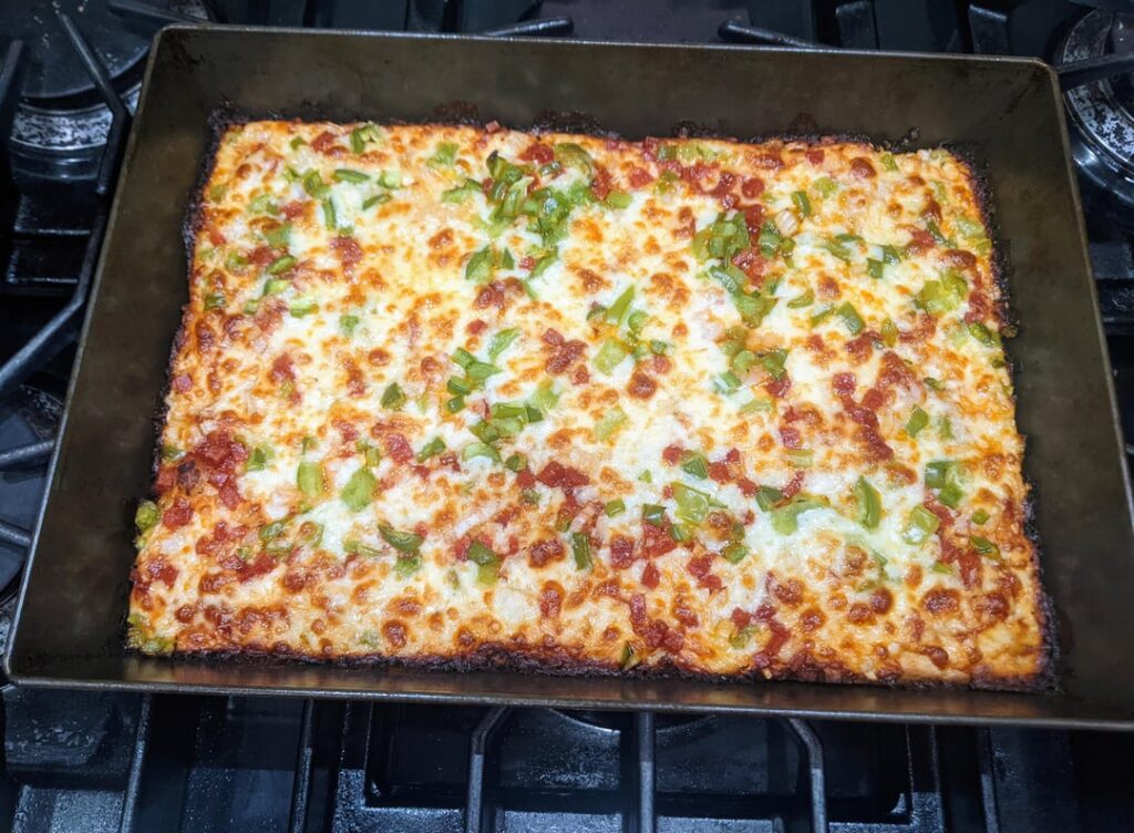 Detroit Style with Brick Cheese