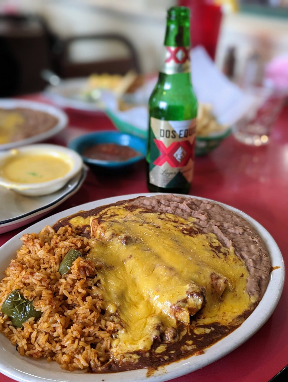 Enchiladas y Mas .. sometimes you just need some classic Tex Mex on a Saturday afternoon.