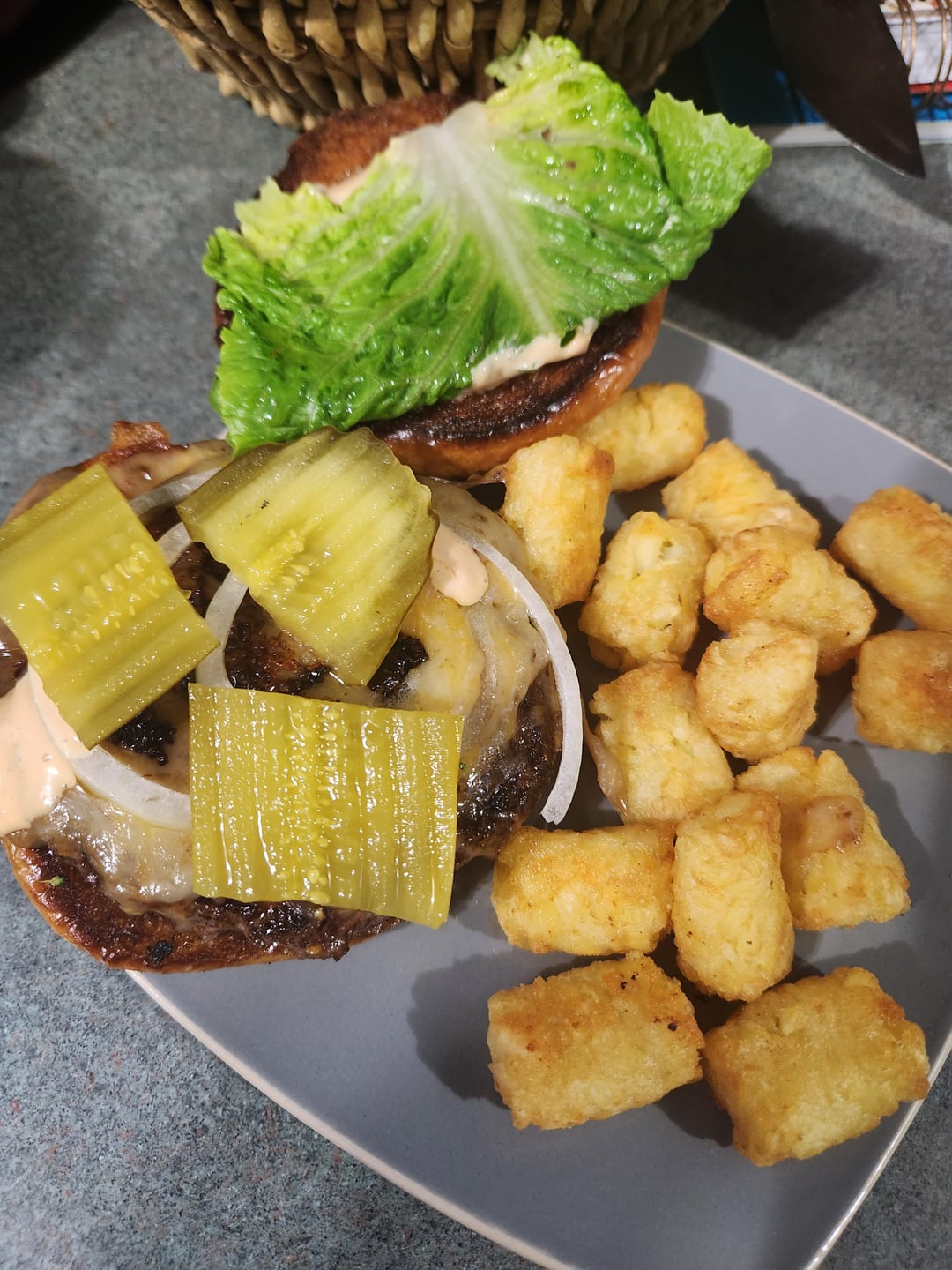 Wagyu Beef Patty "Big M**" Style Dining and Cooking