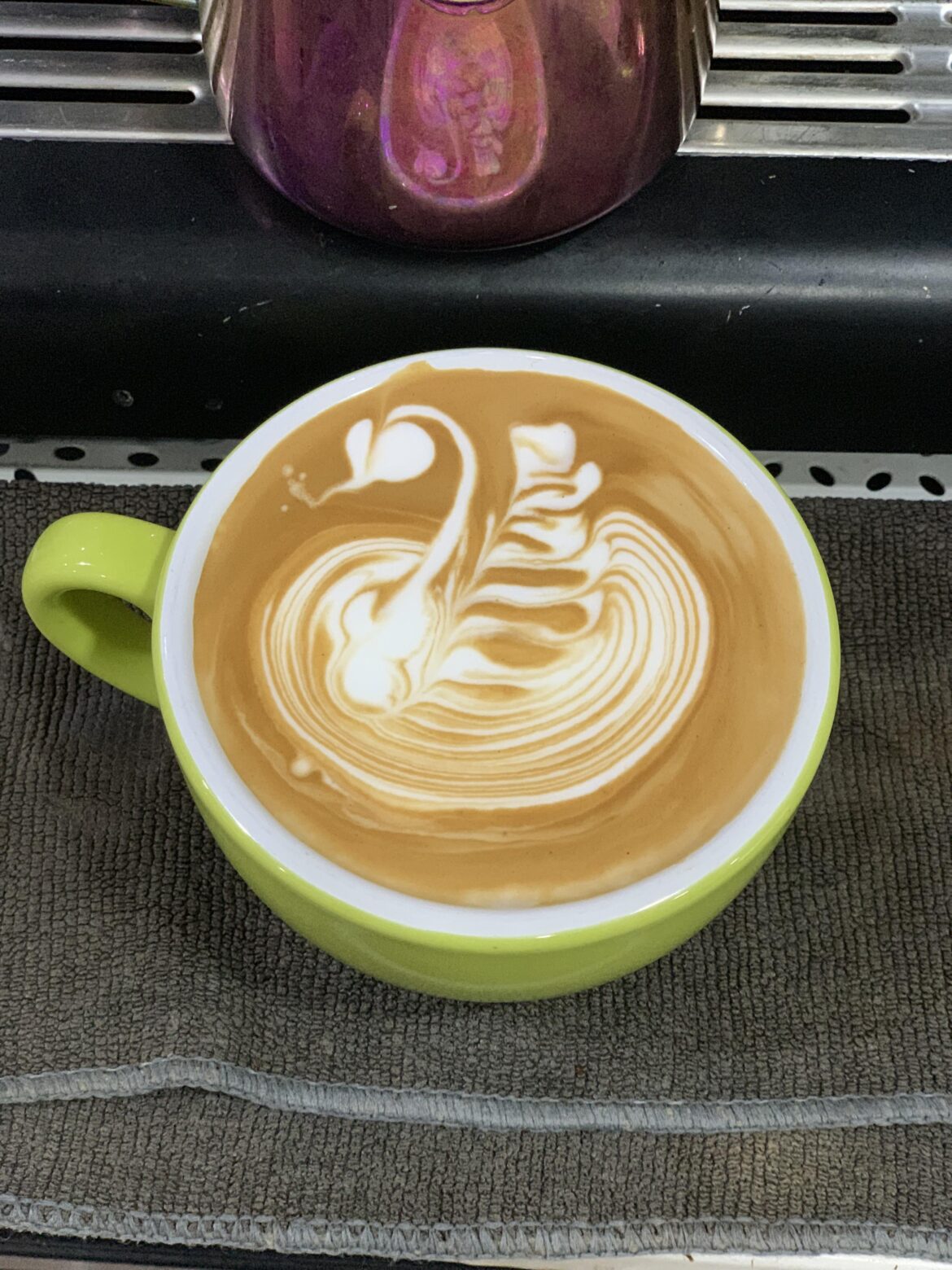 Happy with this swan latte art - 16th Jan
